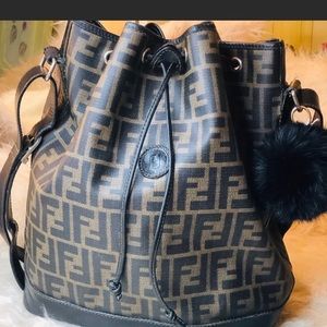 Rare Authentic Original Vintage FENDI Bucket tote